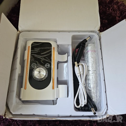 Електрическа пила с посътавка, за геллак, снимка 2 - Продукти за маникюр - 50657236