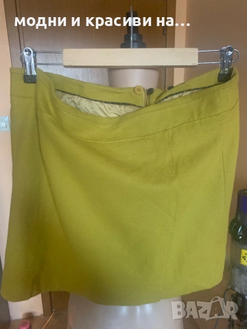 Пола  MARC O'POLO цвят горчица ( вълна), размер 42(L), снимка 4 - Поли - 53141819