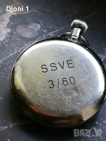Немски джобен хронометър Junghans, снимка 3 - Антикварни и старинни предмети - 53523509