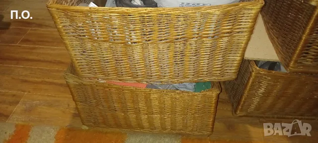  5бр ратанови сандъци,80см/60см/30см 