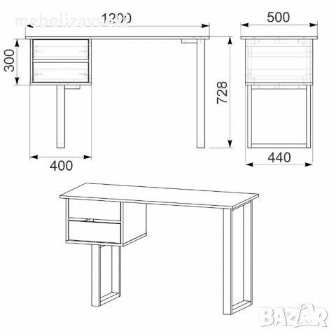 Ново! Бюро Компанит ЛОФТ-3, снимка 8 - Бюра - 33573988