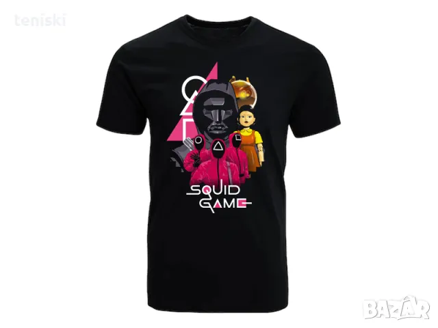  Тениски от сериала Squid Game Игра на калмари 8 модела Мъжки и детски