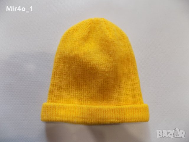 зимна шапка lacoste оригинална мъжка дамска спортна топла жълта, снимка 2 - Шапки - 43187263