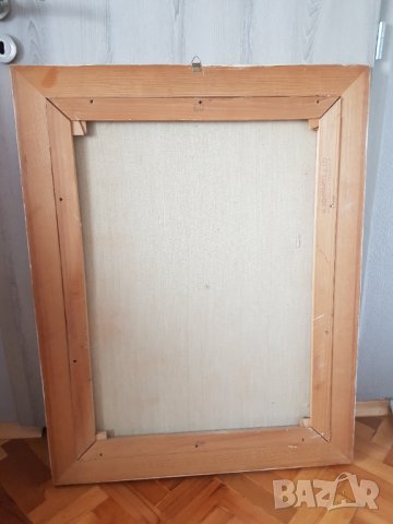 Голяма картина масло / платно 1971 година., снимка 7 - Антикварни и старинни предмети - 35219348