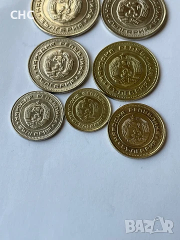 Монети 1990 година 1, 2, 5, 10, 20, 50 стотинки и 1 лев. Пълен лот., снимка 8 - Нумизматика и бонистика - 51309542
