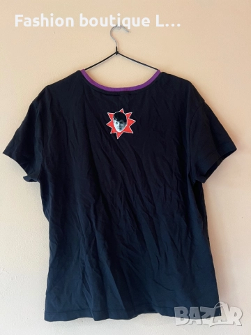 Sex education черна дамска тениска 100% памук S размер на марката Reserved с гумирана щампа 🖤, снимка 7 - Тениски - 52210771