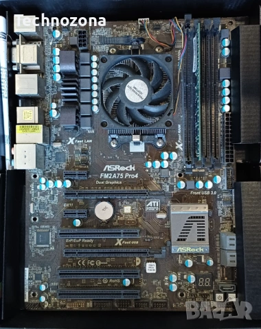 Дънна платка ASRock FM2A75 Pro4 + процесор (FM2)