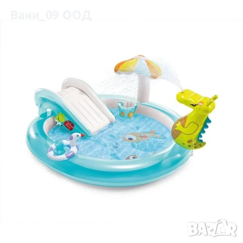 Детски басейн Intex с пързалка и пръскалка, снимка 2 - Басейни и аксесоари - 50654728