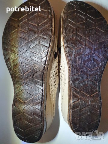 Дамски чехли естествена кожа, снимка 2 - Сандали - 40519416