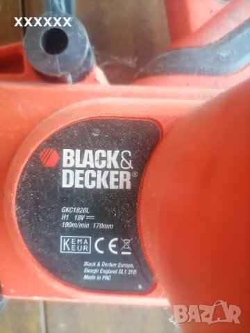 резачка на батерии black deker GKC1820L, снимка 3 - Други инструменти - 43556843