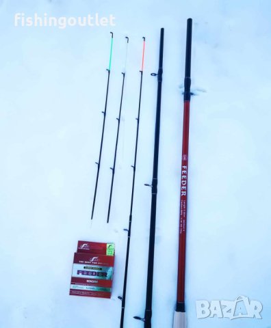 Фидер въдица 3.60 и 3.90мт, акция до 150гр с подарък корда, снимка 11 - Въдици - 43766827
