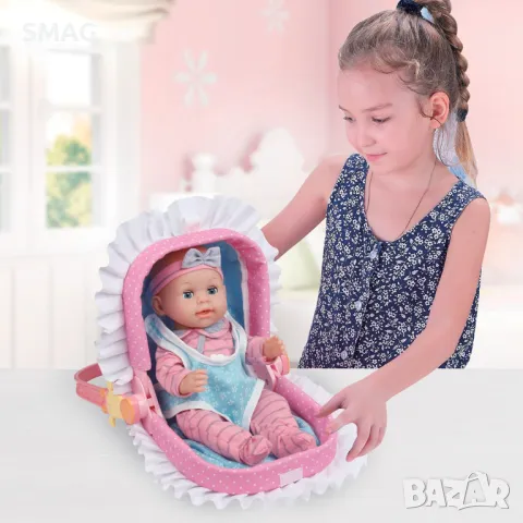 Комплект бебешкa куклa с 10 звука и полиморфен порт Bebe S_1188586, снимка 3 - Кукли - 48212378