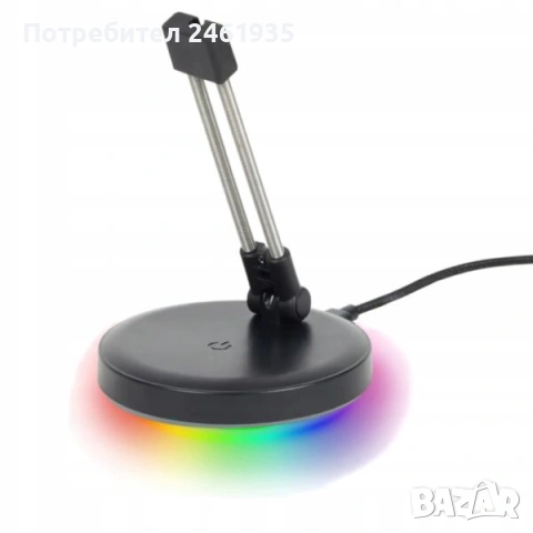 RGB Държач за кабел за мишка Battletron, снимка 2 - Клавиатури и мишки - 53095843