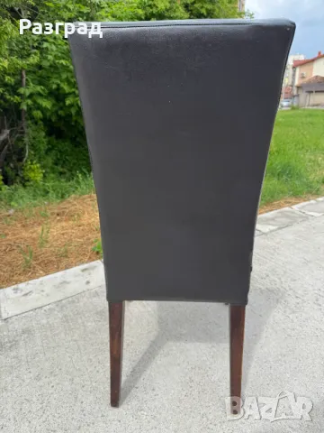 Трапезен кожен стол 1бр, снимка 5 - Столове - 50252498