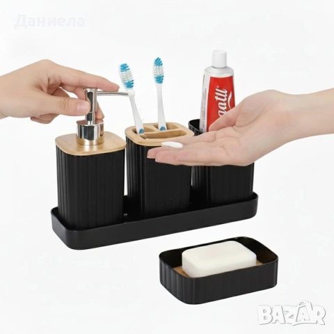 Комплект аксесоари за баня 5 части , снимка 4 - Други стоки за дома - 53163926