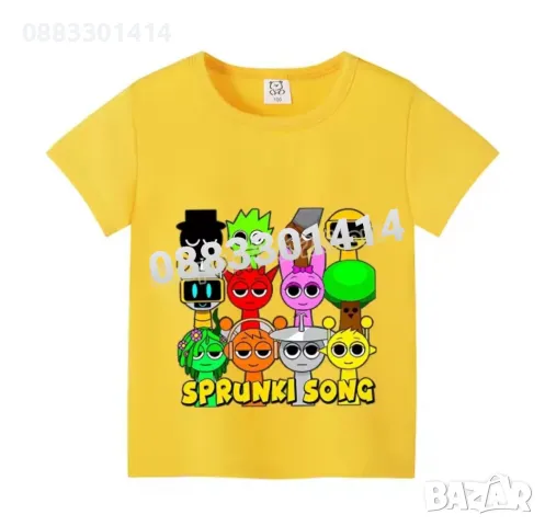Детска Тениска Спрънки Sprunki Incredibox Фланелки , снимка 2 - Детски тениски и потници - 49637940