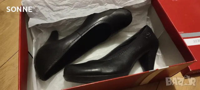 Marco Tozzi - естествена кожа обувки на ток, снимка 2 - Дамски обувки на ток - 47707834