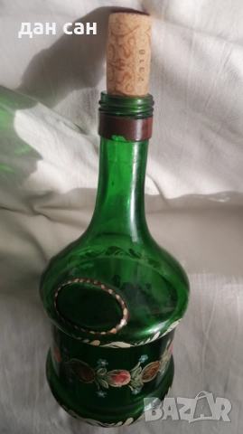 ретро рисувана бутилка Франция, снимка 6 - Колекции - 52625250