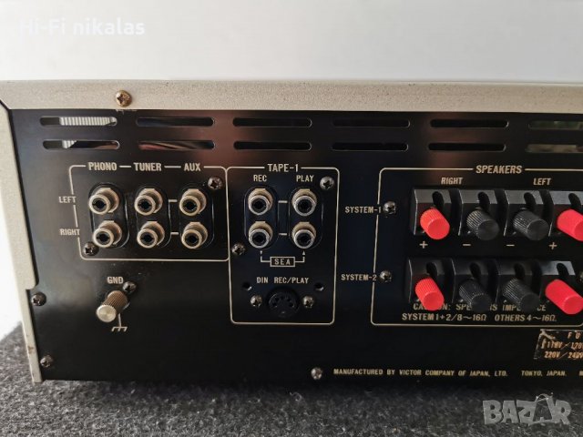 Stereo Стерео усилвател  JVC JA-S55  Made in Japan 1978, снимка 6 - Ресийвъри, усилватели, смесителни пултове - 38480319