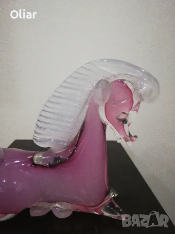 Арт фигурка от стъкло на кон,