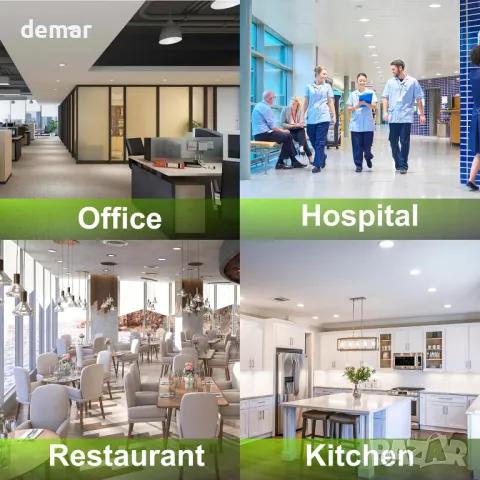 TAG LICHT LED прожектори за вграждане в таван 2 броя, 6W кръгли, IP54, 3000K, 4000K, 6000K, снимка 8 - Лед осветление - 49115612