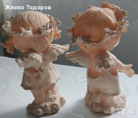 Фигурки на Ангели (момче/момиче) от смола (14х7см.), снимка 5 - Статуетки - 51487159