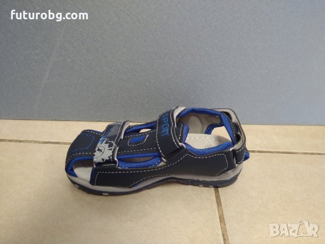 Сини сандали за момче с велкро лепенки, снимка 3 - Детски сандали и чехли - 33288408