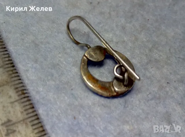 СТАРИННА СРЕБЪРНА ОБЕЦА СРЕБРО ВИСОКА ПРОБА с ГНЕЗДА За ИНКРУСТИРАНЕ на СКЪПОЦЕННИ КАМЪНИ 38105, снимка 2 - Антикварни и старинни предмети - 49733052