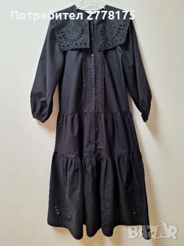 НОВА рокля с бродерии Mango, снимка 6 - Рокли - 53170078