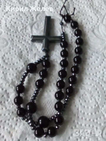 Броеница черна 52347, снимка 4 - Антикварни и старинни предмети - 52582024