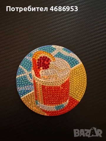 Диамантени поставки за чаши, снимка 5 - Декорация за дома - 52915020