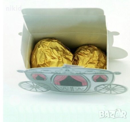 Каляска картонена кутия кутии за лакомства подаръци рожден ден парти картонени кутийки, снимка 2 - Други - 28289226