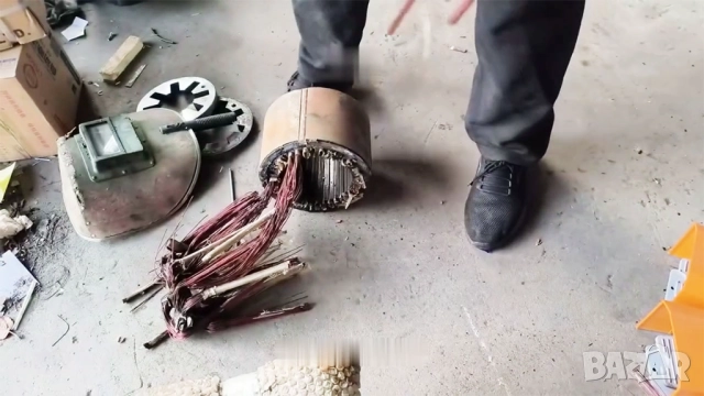 Професионална Машина REM40 за извличане на чиста мед от скрап индустриални електрически двигатели, снимка 8 - Електродвигатели - 52635912