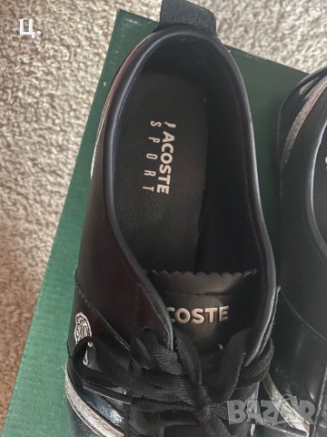 Кожени маратонки/обувки Lacoste, снимка 4 - Маратонки - 35247238