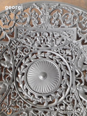 Немска метална декоративна чиния за стена Buderus 1731, снимка 2 - Декорация за дома - 32861256