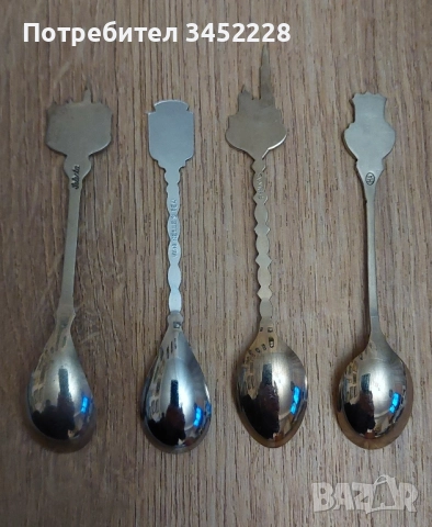 лъжички за колекционери 4 броя отлични , снимка 4 - Антикварни и старинни предмети - 52346450