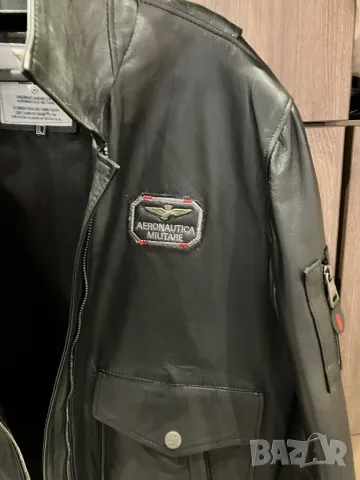Кожено яке Aeronautica Mlitare Frecce Tricolori, снимка 8 - Якета - 48732364