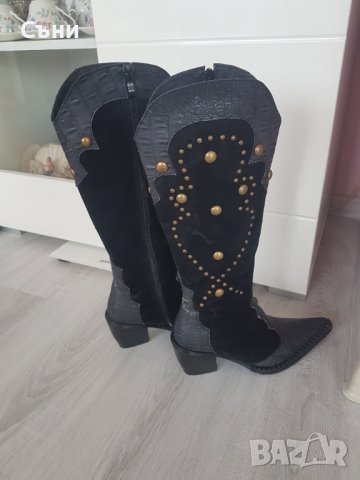 Каубойски ботуши, снимка 4 - Дамски ботуши - 42959547