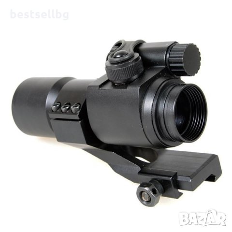 Тактически бързомерец 1х30 оптически мерник оптика оръжие пушка уивър, снимка 6 - Оборудване и аксесоари за оръжия - 28966252