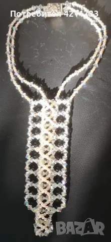 ретро винтидж гердан изкрящт НОВ, снимка 3 - Колиета, медальони, синджири - 48360800