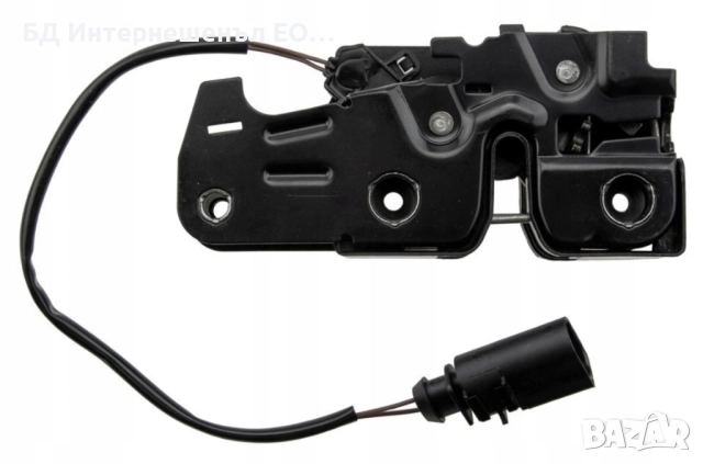 4L0823509  Заключващ механизъм за преден капак, Audi, Q7 4L, 2 ПИН, снимка 3 - Части - 52841081