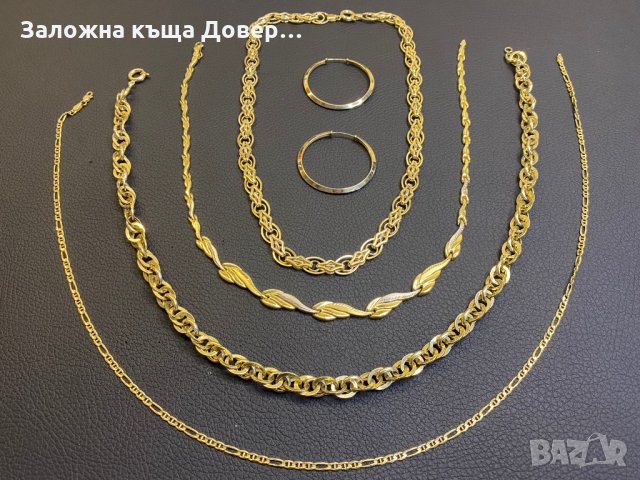 Златен Ланец синджир златни обеци златно ланче 14 к 585 gold zlato zlatni , снимка 5 - Колиета, медальони, синджири - 35165282