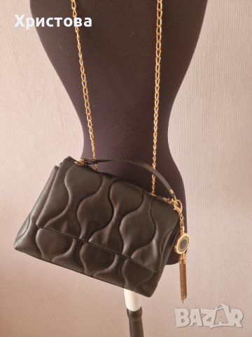 Нова кожена черна чанта - 20,00лв., снимка 2 - Чанти - 43146957