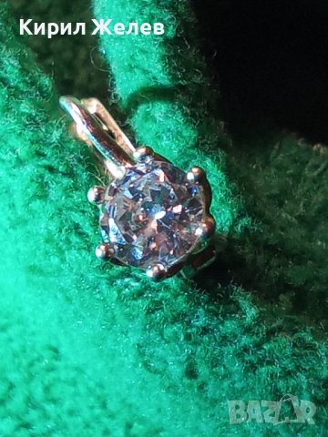 СРЕБЪРНА СКЪПОЦЕННА ОБЕЦА СРЕБРО 925 с ЮВЕЛИРНО ФАСЕТИРАН ЦИРКОН АНГЛИЯ 25713, снимка 2 - Обеци - 35770140