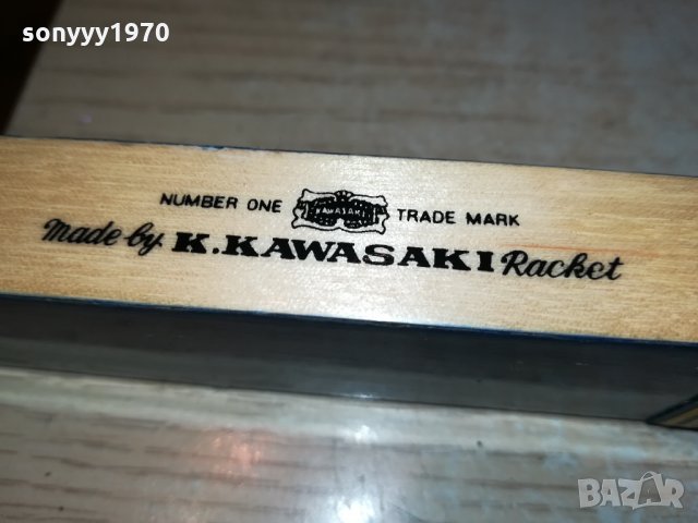 KAWASAKI-MADE BY K.KАWASAKI RACKET-SWISS 0512211257, снимка 4 - Колекции - 35034980