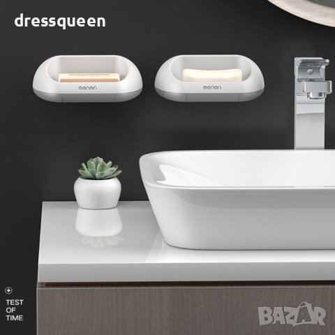 4115 Самозалепваща пластмасова сапунерка с тава за отцеждане, снимка 5 - Други стоки за дома - 44129971