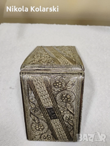 Уникална антикварна възрожденска сребърна табакера (музеен експонат) , снимка 6 - Антикварни и старинни предмети - 52283924