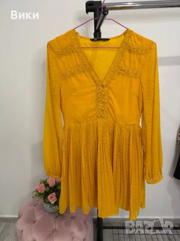 Рокля на Zara в размер S, снимка 2 - Рокли - 48587196