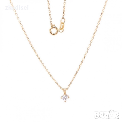 Златнo колие 1,60гр. 40,0см. 14кр. проба:585 модел:34381-4, снимка 2 - Колиета, медальони, синджири - 51821806