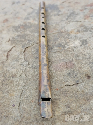 Стара бронзова свирка , снимка 3 - Антикварни и старинни предмети - 52322585